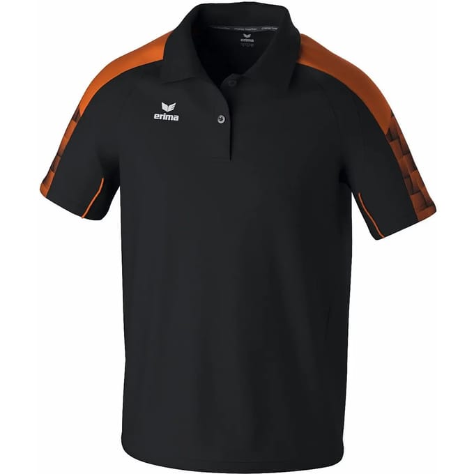 Erima Evo Star Polo Heren - Zwart / Oranje | Maat: M