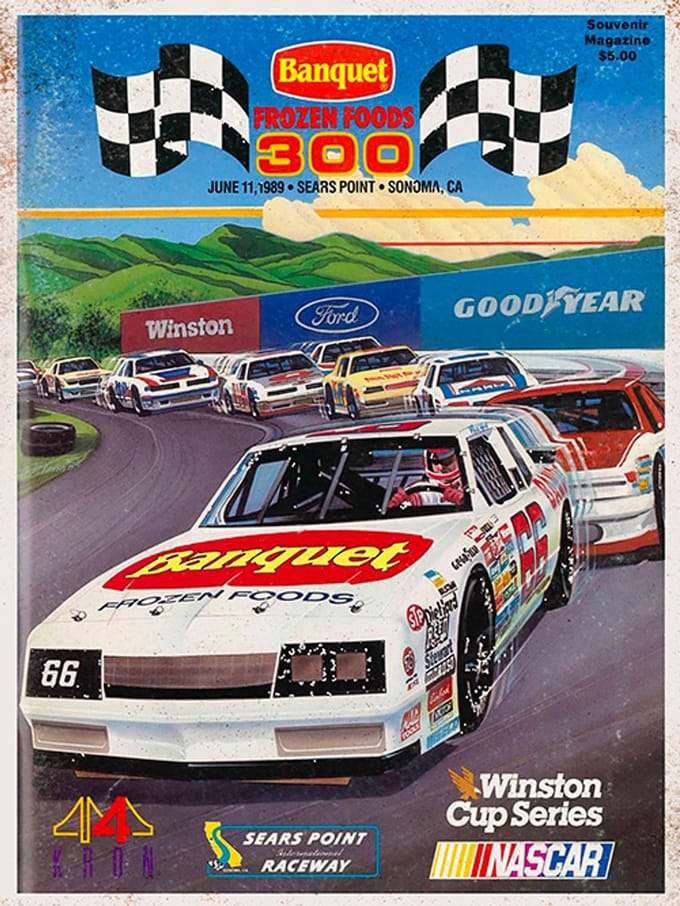 Signs-USA - Auto - Garage Sign - metaal - Nascar 1989 - 20 x 30 cm