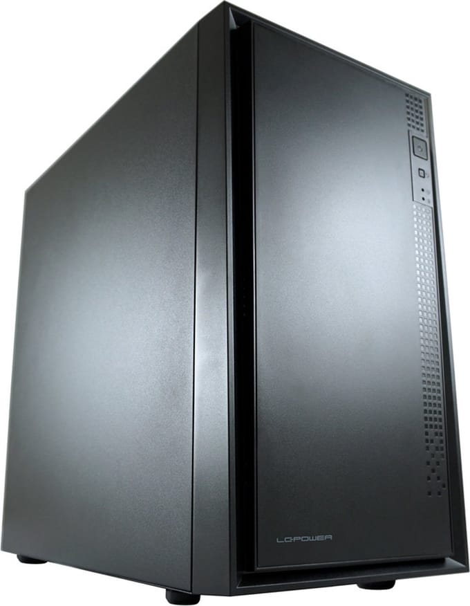 LC Power 2016MB Micro-tower PC-behuizing Zwart