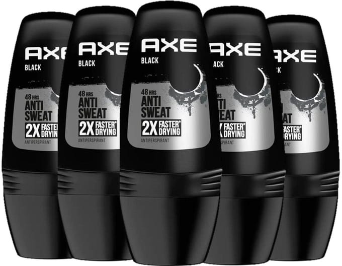 AXE Deo Roller Black - Voordeelverpakking 5 x 50 ml