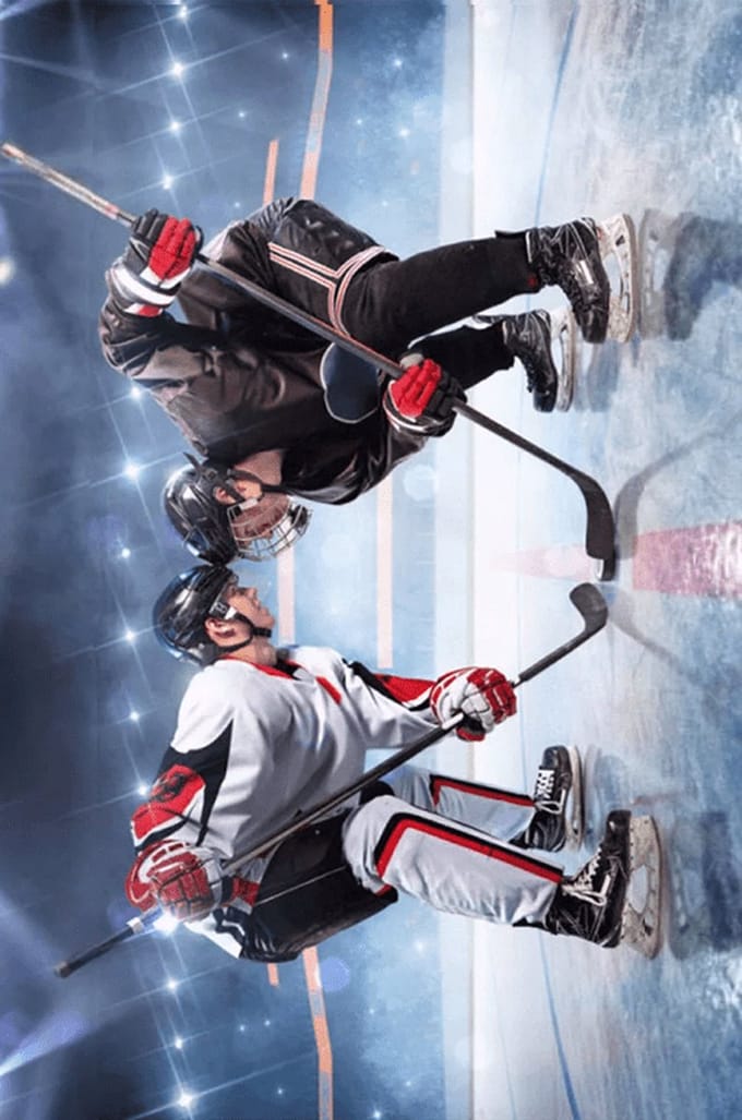 IJshockey fleece plaid - 100 x 140 cm