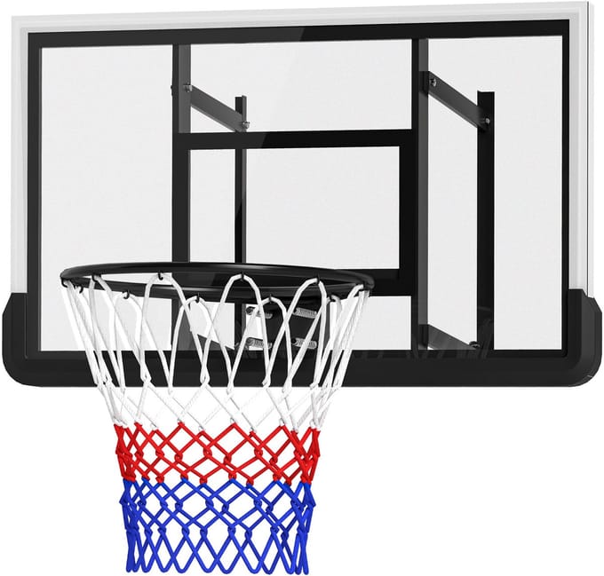 Basketbalbord met Veerkrachtige Basketbalring - Onbreekbaar achterbord
