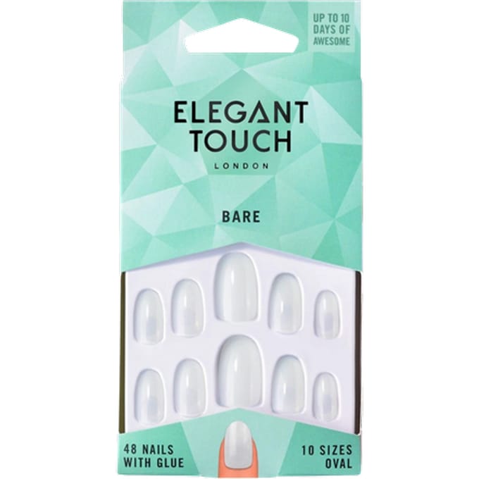 Elegant Touch Bare Oval False Nails - 48 stuks