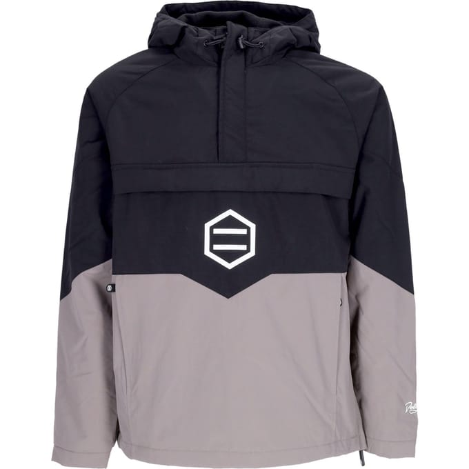 Heren Anorak Jack Afneembare jas Zwart/wit