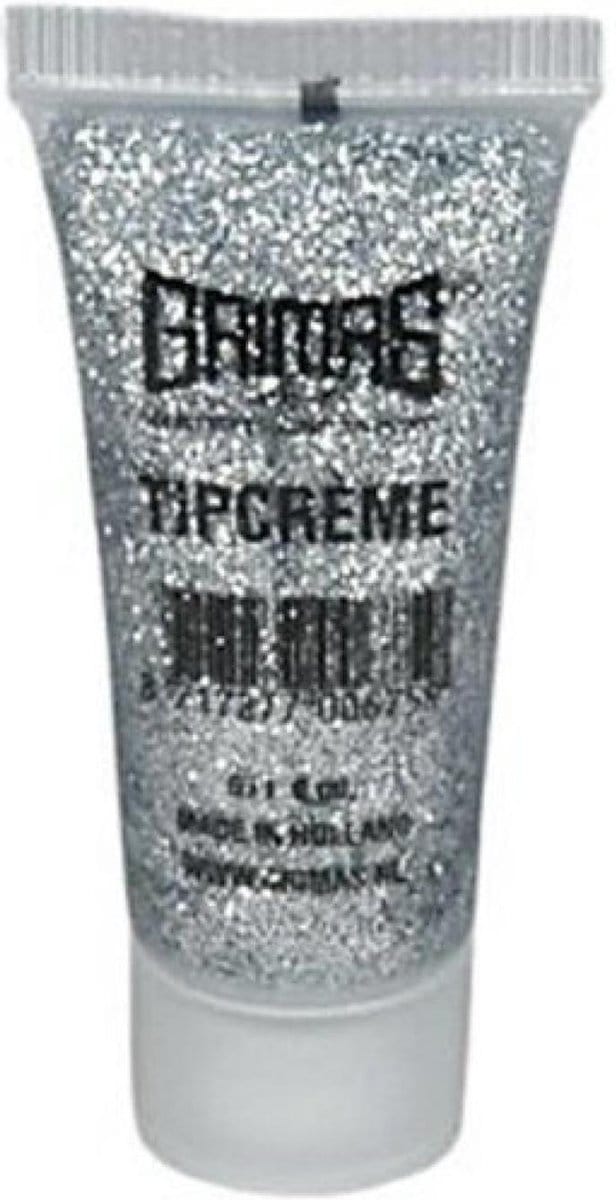 Zilverkleurige Grimas glitter schmink - Schmink
