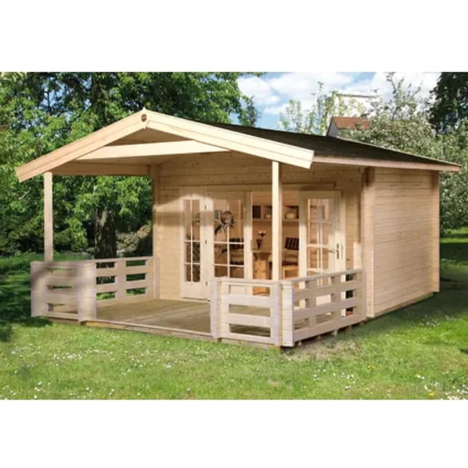 Weka Tuinhuis Met Overkapping 137 Type B Gr1 380x500cm
