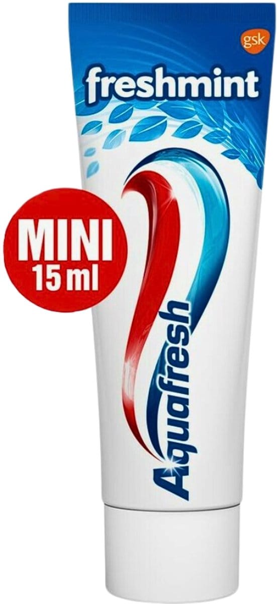 Aquafresh - Mini Tandpasta - Freshmint 3-in-1 - Verfrissende Adem - 15 ml