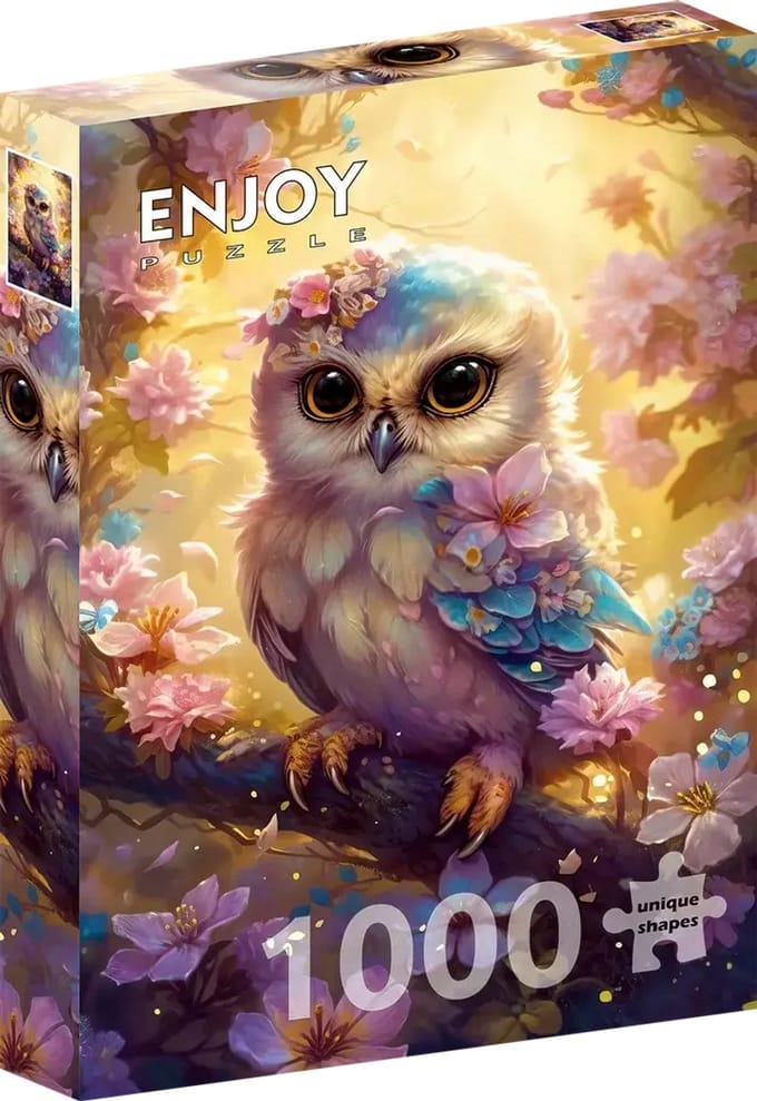 Enjoy Puzzle legpuzzel Sanfte Eule 1000 stukjes - kleurrijk speelgoed.