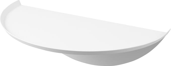 Yamazaki Wandplank Halfrond - Tower - Wit