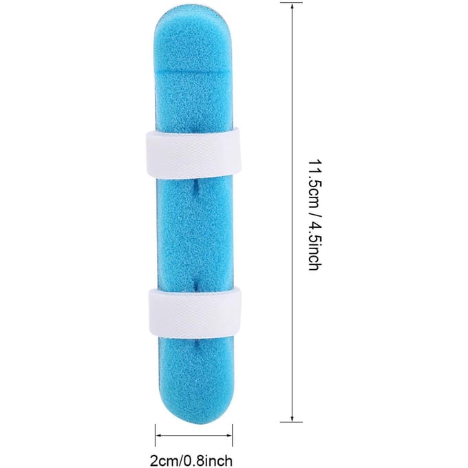 Vinger Kikker Spalk Aluminium Kneedbaar Ondersteunende Brace Deformatie Correctie L L(for 6.5-9kg) blue