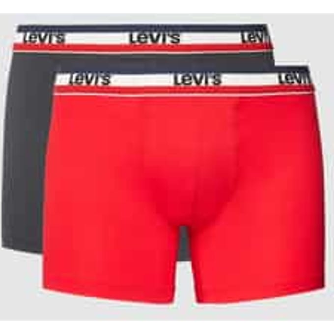 Levi's Brief Boxershorts 2-Pack Rood Grijs - Maat S - Heren