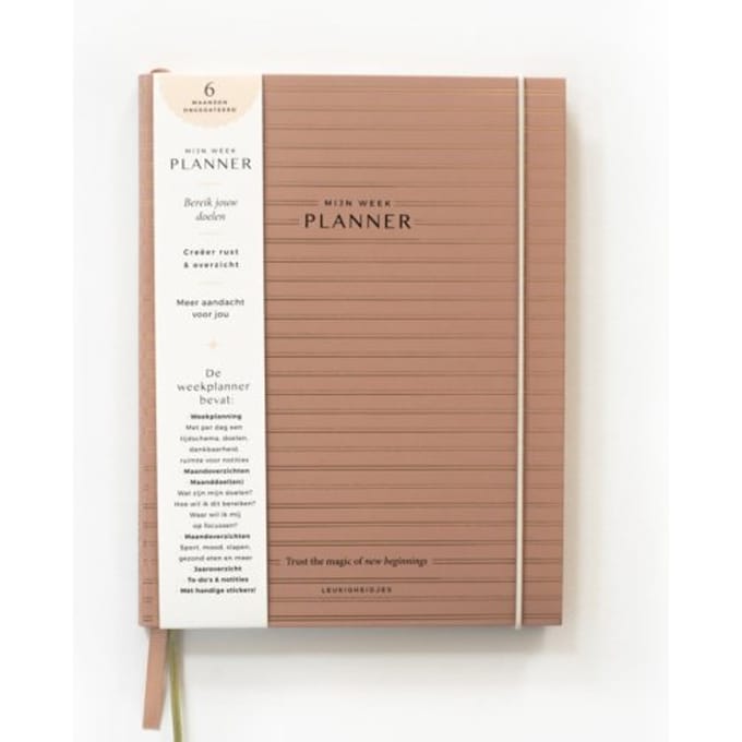 Mijn Week Planner - Leukigheidjes - Oudroze