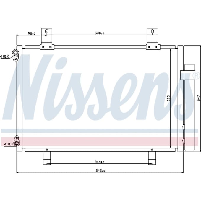 Condensator, airconditioning NISSENS 940057