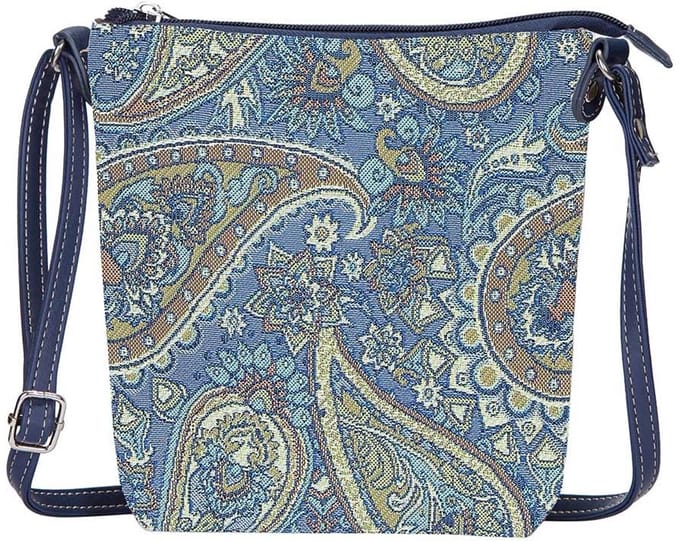 Elegant smal tasje - Gobelinstof - Paisley