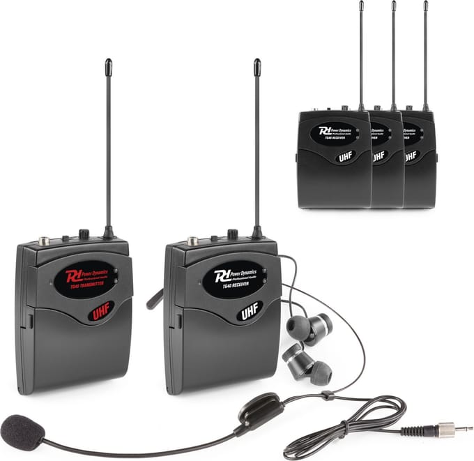 Power Dynamics TG40 instructieset paardrijden - zender en 4 ontvangers - 50 meter