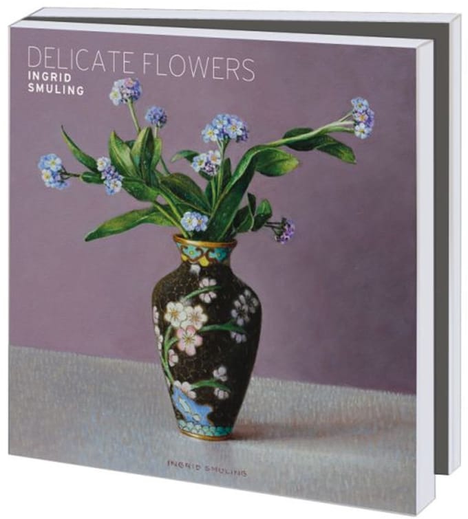 Kaartenmapje Delicate Flowers, Ingrid Smuling 10 Stuks