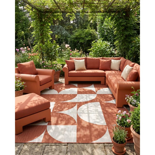Muratap Buitenkleed brussels summer terra creme- 200x290 cm