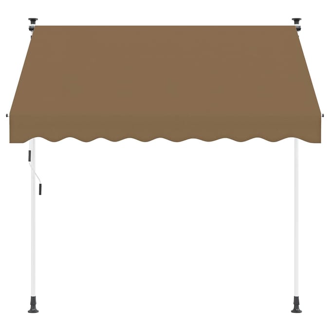 vidaXL - Handmatig - uitschuifbare - luifel - Beige - 100 - cm