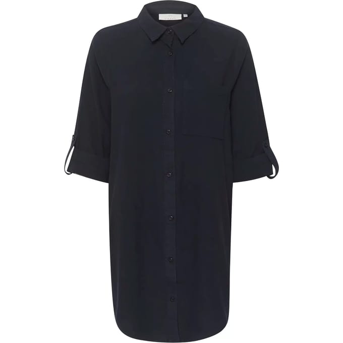 Overhemd met lang mouwen Loose fit Midnight Marine