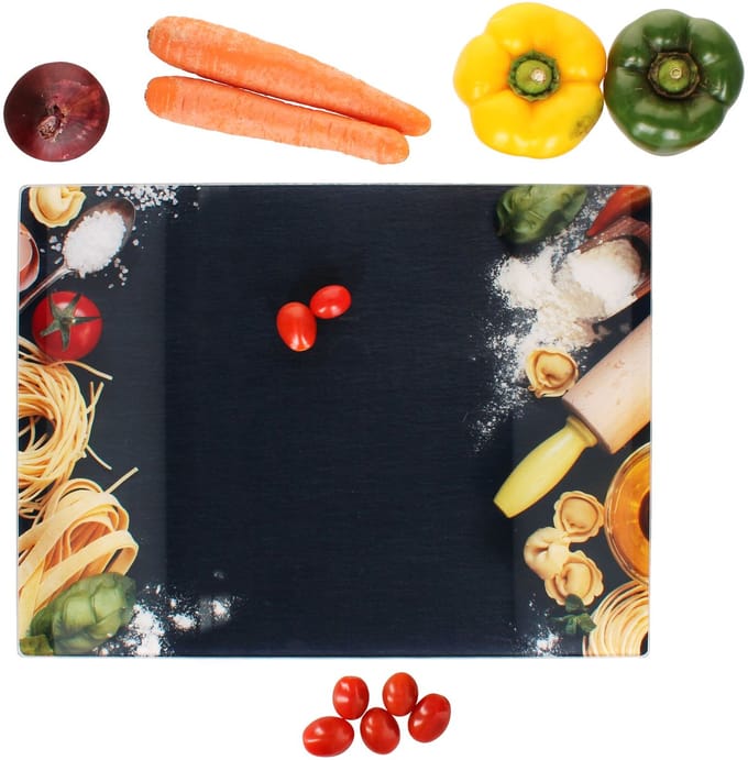 Snijplank van glas PASTA-decor 30x40cm – 23490789