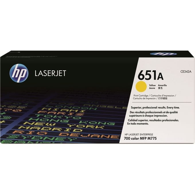 Tonercartridge hp ce342a 651a geel