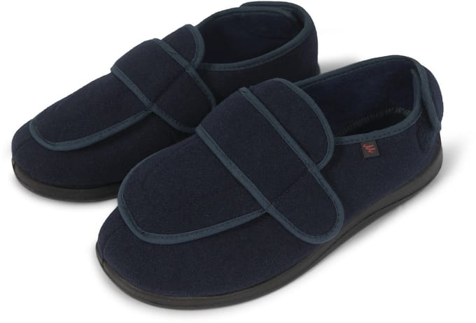 Dunimed (Lesvago) verbandschoenen met fleece - donkerblauw