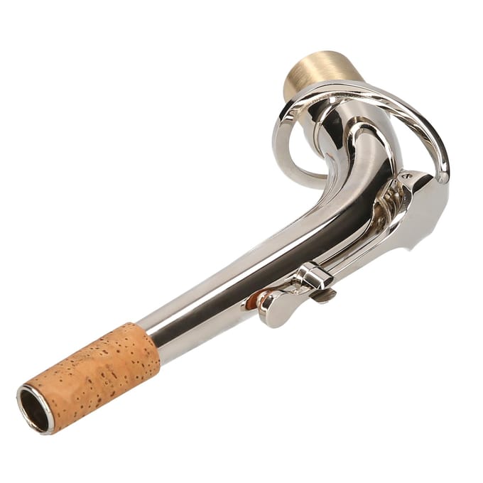 Cou de Saxophone Alto en laiton, pièce de rechange pour Saxophone, accessoire de saxophone Plated with nickel argenté