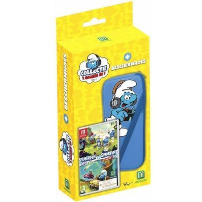 Nintendo Switch Switch Smurfencollectie (Code in a Box) + Switch Beschermhoes Games