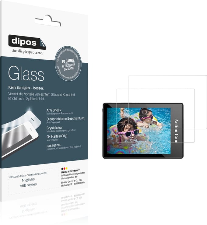 dipos – 2x Pantserfolie geschikt voor Nvgfelis A6B series | 9H Screenprotector