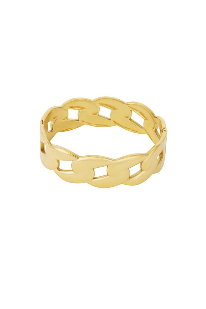 Bangle schakelarmband- goudkleur