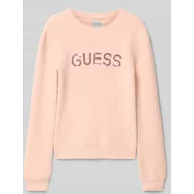 Gebreide pullover met logo-applicatie