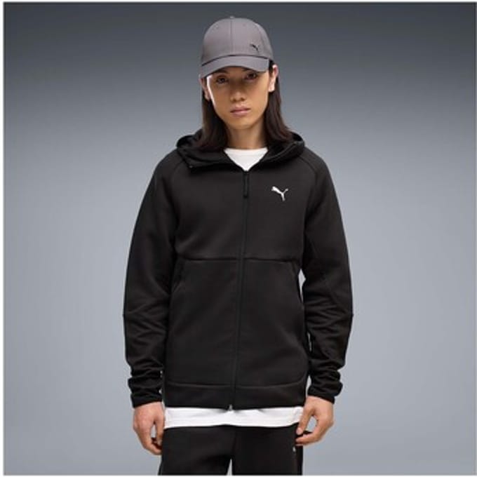 Puma Pumatech Slim Elevated Full-Zip Hoodie Dk Sweater - Sportswear - Volwassen