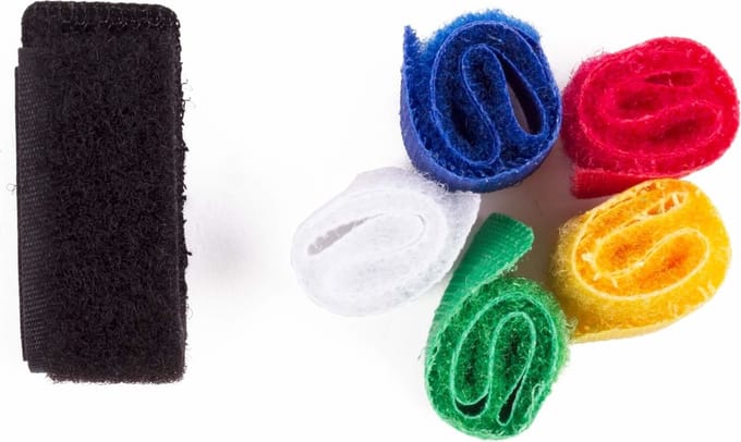 Benson Klittenband kabelbinderset - herbruikbaar - 6 stuks - diverse kleuren