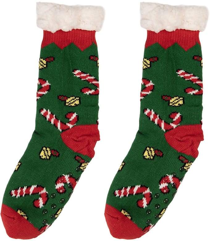 Clayre & Eef Kerstsokken one size Groen Synthetisch