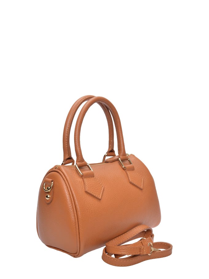 Luisa Vannini Brown Rundleer Tas