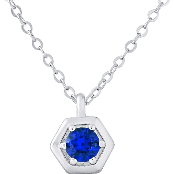 Solitaire ketting zirkoniumoxide zilver 925