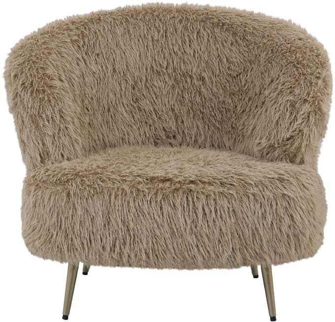 PTMD - Fauteuil Franklyn - Bruin - 83x85x77cm