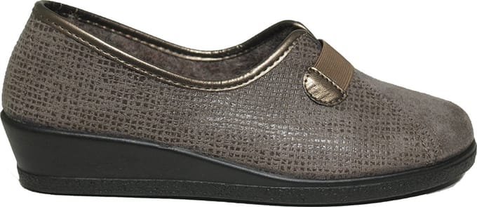 Rohde Taupe Gesloten Pantoffel