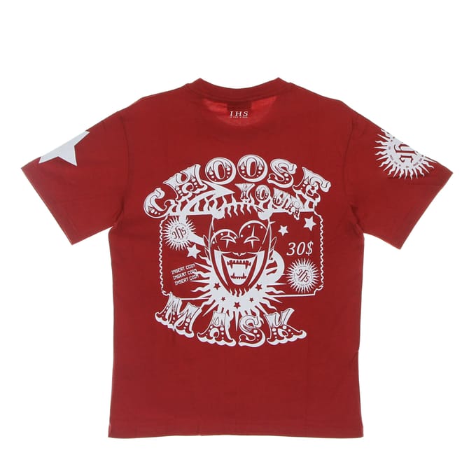 Choose Your Mask Tee Rood Heren T-shirt