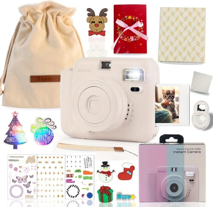 Livano Camera - Printer - Digitale Foto Camera - Camera Met Printer - Oplaadbaar - Wit