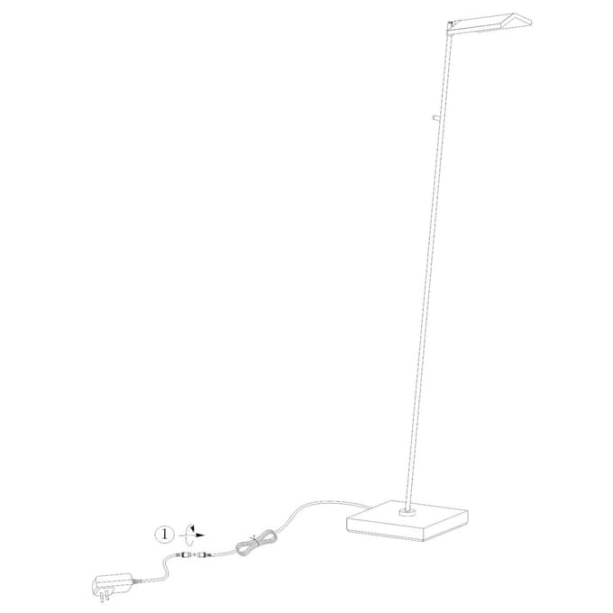 Lucide AARON - Leeslamp - LED Dimbaar - CCT - 1x12W 2700K/4000K - Wit