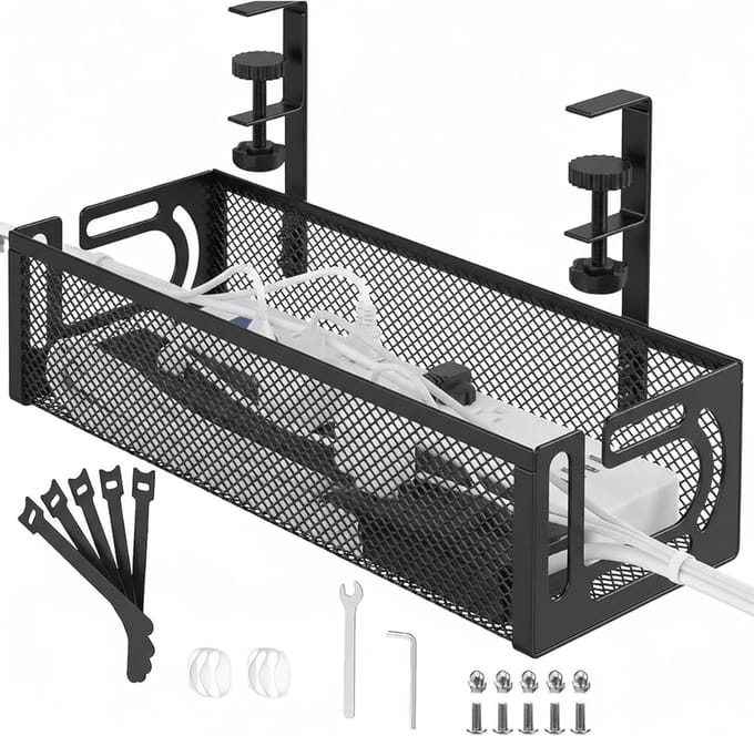 AHD® Kabelgoot - Kabelgoot Bureau - Cable Management - Zwart - 39cm x 12cm x 1cm