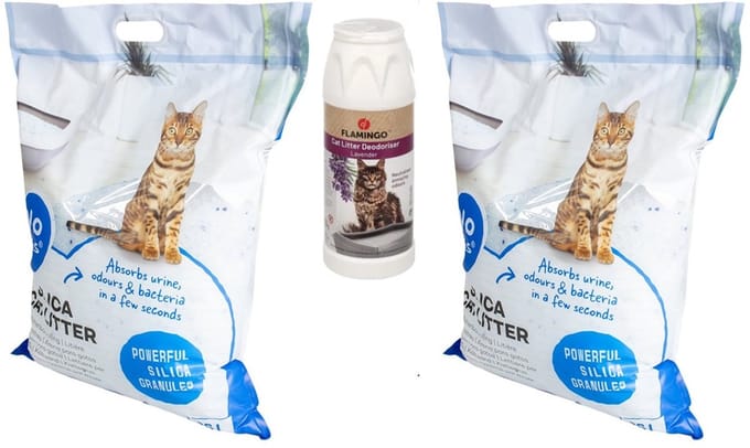 Kattenbakvulling - Premium - 2 x 16 l incl Kattenbakontgeurder