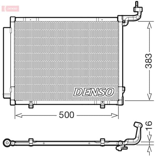 Condensator, airconditioning DENSO DCN10057