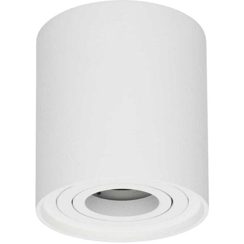 HOFTRONIC LED Opbouwspot Ray Rond - Kantelbaar - GU10 Fitting - Opbouwspot - Voor binnen - Vervangbare afdekring - Wit