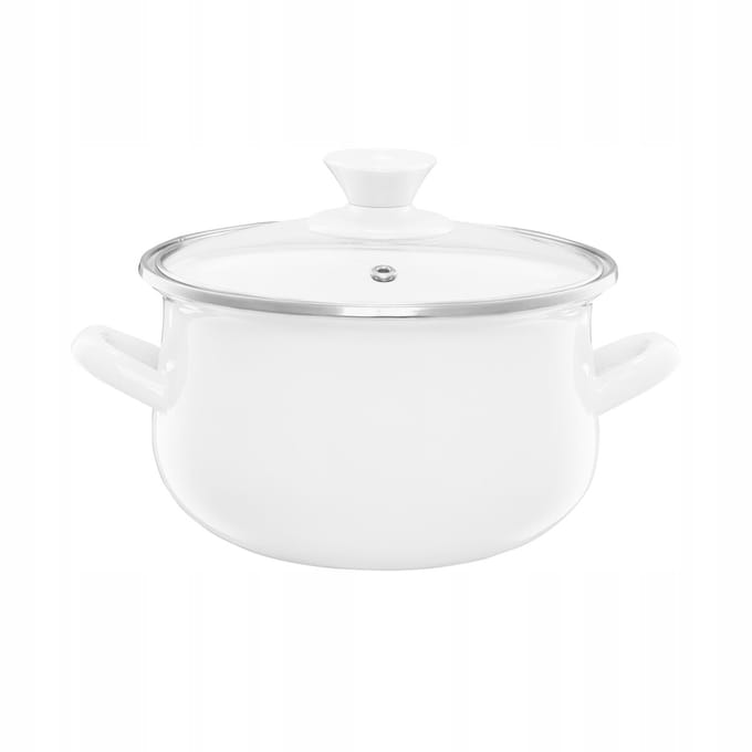 Emalia Olkusz Pyza 2,9L E-maille Pan - 18cm, Vaatwasserbestendig