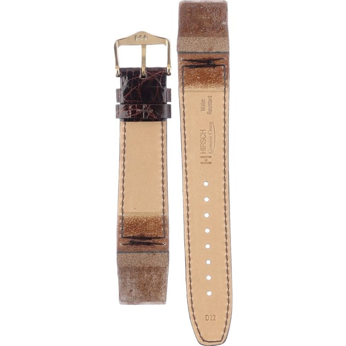 Hirsch 18800810OE-1-20 Genuine Croco - Open End Horlogeband