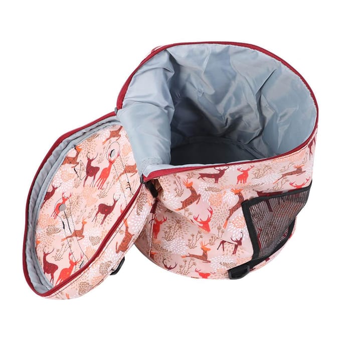 Breiopbergtas Draagbare Haaknaald Naald Naai-tool Accessoires Etui(Groot vat) beige