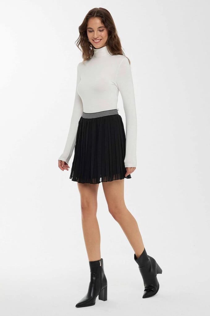 geplooide mini-rok