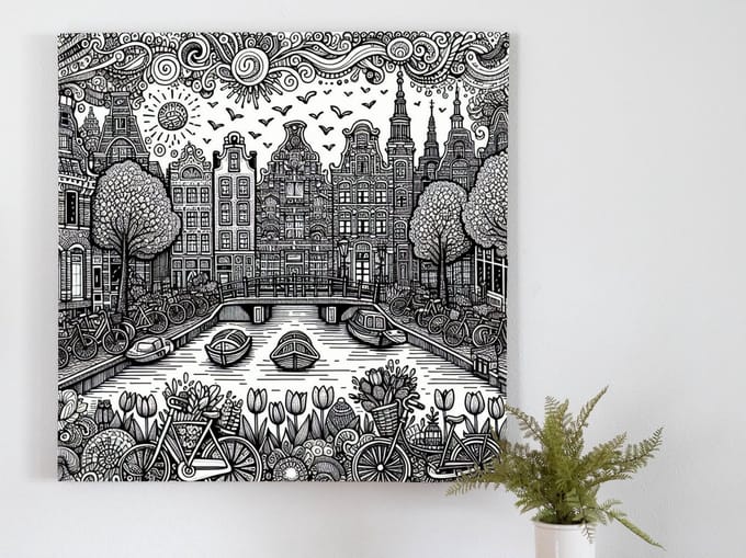 Kunstprint | Wanddecoratie | Dibond | 40 × 40 cm